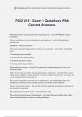 PSCI 210 - Exam 1 Questions With Correct Answers.