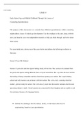 COUN5004 Unit 5 Discussion 1 .docx  COUN-5004  UNIT-5  Early School Age and Middle Childhood Through  the Lenses of  Counseling Specializations  The purpose of this discussion is to consider how different specializations within counseling might address is