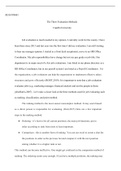 BUS FP4043   Assessment 2 1.docx  BUS-FP4043  The Three Evaluation Methods  Capella University   Job evaluation is much needed in my opinion. I currently work for the county. I have been there since 2013 and last year was the first time I did my evaluatio