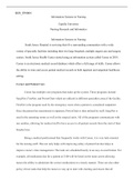 BSN FP4004   Assessment1 1.docx  BSN_FP4004  Information Systems in Nursing  Capella University  Nursing Research and Informatics  Information Systems in Nursing  South Jersey Hospital is servicing their five surrounding communities with a wide variety of