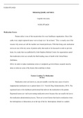 NURS FPX4020   Assessment1 1.docx  NURS-FPX 4020  Enhancing Quality and Safety  Capella University NURS-FPX4020  Medication Errors  Patient safety is one of the top priorities for every healthcare organization. One of the oaths every single registered nur