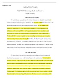 NURS FPX 4000    Assessment1 2.edited.docx  NURS-FPX 4000  Applying Ethical Principles  NURS-FPX4000: Developing a Health Care Perspective  Capella University   Applying Ethical Principles  The selected case study addresses the overuse of resources at the