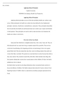 NHS FPX4000   Assessment1 1.docx  NHS_FPX4000  Applying Ethical Principles  Capella University  NHS4000: Developing a Health Care Perspective  Applying Ethical Principles  Applying ethical principles are one of the many problems health care workers come a