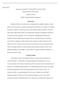 MSN FP6212   Assessment1 2.docx  MSN_FP6212  Running head: QUALITY AND SAFETY GAP ANALYSIS                                                           Quality and Safety Gap Analysis  Capella University  Health Care Quality Safety Management  Introduction  