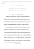 MSN FP6016   Assessment 2 1.docx  MSN_FP_6016  Quality Improvement Initiative Evaluation  School of Nursing and Health Sciences, Capella University MSN-FP6016: Quality Improvement of Interprofessional Care   Quality Improvement Initiative Evaluation  The 