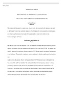 MSN FP6016   Assessment 1 1.docx  MSN_FP_6016  Adverse Event Analysis  School of Nursing and Health Sciences, Capella University MSN-FP6016: Quality Improvement of Interprofessional Care   Adverse Event Analysis  The purpose of this paper is to analyze an