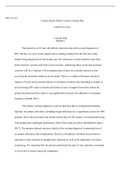 MSN FP6011   Assessment1 1.docx    MSN_FP_6011  Evidence-Based Patient-Centered Concept Map  Capella University  Concept Map Narrative  The patient is an 18 year old African American man with a recent diagnosis of HIV. He has very poor social support and 