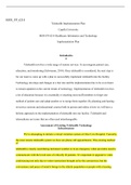 MSN FP 6214   Assessment 3 2.docx    MSN_FP_6214  Telehealth Implementation Plan  Capella University  MSN-FP 6214 Healthcare Informatics and Technology  Implementation Plan  Introduction  Telehealth involves a wide range of remote services. It can integra