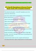 LTC Test #3 Regulations & Survey Process Study Guide with Complete Solutions