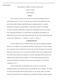 NURS FPX4030   Assessment2 2.docx  NURS-FPX4030  Determining the Credibility of Evidence and Resources  Capella University NURS-FPX4030  Abstract  This  assessment will focus on the research of evidenced-based findings and how to locate credible sources. 