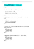 NSG 3029 CH1 (6) Quiz