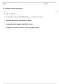 LVMPD Crime Scene Analyst Study Guide Questions & Answers Graded A+