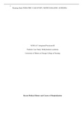 NURS 415: Integrated Practicum III Pediatric Case Study: Methylmalonic acidemia University of Illinois at Chicago College of Nursing