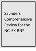 NURSING 112023 : Silvestri: Saunders Comprehensive Review for the NCLEX-RN® Examination, 5th Edition Pharmacology; Test Bank A+ Guide.