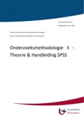 Samenvatting alle theorie- en praktijk Onderzoeksmethodologie 3