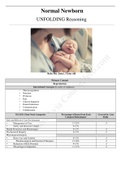 Normal Newborn UNFOLDING Reasoning; Baby Boy Jones, I hour Old. Complete Case Study