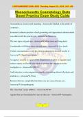 Massachusetts Cosmetology State Board Practice Exam Study Guide