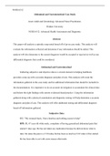 Week 6.docx  NURS 6512  Abdominal and Gastrointestinal Case Study  Acute Adult and Gerontology Advanced Nurse Practitioner,   Walden University   NURS 6512: Advanced Health Assessment and Diagnostic   Abstract  This paper will analysis a episodic soap not