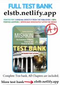  THE Test Bank for Economics of Money Banking and Financial Markets Business School Edition 5th Edition Mishkin