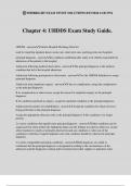 Chapter 4: UHDDS Exam Study Guide