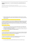 2020 HESI EXIT RN EXAM V1-V7 110 OUT OF THE 160 TOTAL QUESTIONS FOR EACH  VERSION Created with the intention to aid RN students to pass their Exit HESI.  This document is protected by copyright. Distributing, whether electronic or physical, or copying thi