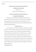 NURS 6003 WK 3 Assgn.docx    NURS 6003  Academic Success and Professional Development Plan Part 2:   Academic Resourses and Strategies  Walden University  NURS 6003: Transition to Graduate Study   Academic Success and Professional Development Plan Part 2: