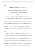 IDS 805 integrated essay.docx  IDS 805  COVID-19 and the Global Challenges: Integration Essay  Department of Interdisciplinary Studies, Fort Hays State University  IDS 805: Global Challenges: 21st Century Promise and Peril  Abstract  This course required 