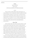 WK8Assgn.docx (1)  SOCW 6456  Grieving  Master of Social Work,   Walden University  SOCW 6456: Social Work Practice with Couples and Family Systems  Grieving  The loss of a loved one is extremely difficult to handle. The grieving process is not concrete a