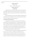 WK5Assgn.docx  SOCW 6121  Assessing Group Process 2  Walden University  SOCW 6121: Advanced Clinical Practice II   Assessing Group Process 2  Group Dynamics  Group dynamics refer to the characteristics of a group that result from the interactions of group