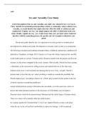 wk5.docx  wk5  Sex and  Sexuality Case Study  A brief description of the sex and  sexuality case study you  selected (Case 1 or Case 2). Then,  identify two potential parent/guardian, school, or community values related to sex, sexuality, or sexual identi