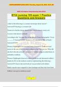 BYUi nursing 105 exam 1 Practice Questions and Answers