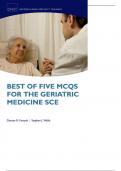 Best of five MCQs for the geriatric medicine