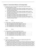 BUS 138 International Finance Test Bank Chapter 06- Government Influence on Exchange Rates