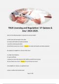 TDLR Licensing and Regulation/ 47 Quizzes & Ans/ 2024-2025. 