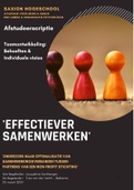 Geslaagde scriptie Saxion Team Ontwikkeling; Behoeften en Visies - Academie Mens en Arbeid, Organisatiepsychologie Eindcijfer 9 met Feedback