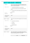 ACCT 505 QUIZ 1 WEEK 2