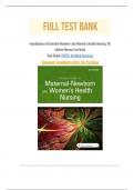 Test Bank - Foundations of Maternal-Newborn and Women’s Health Nursing 7th Edition by Sharon Smith Murray