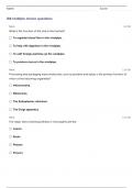 AC-HPAT Prep (Biology, Chemistry, Physics, Math) Questions With 100% Correct Answers!!