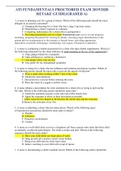 ATI FUNDAMENTALS PROCTORED EXAM 2019/2020,ATI RN FUNDAMENTALS 2019/2020 EXAM PROCTORED, ATI RN COMPREHENSIVE PREDICTOR RETAKE, ATI PHARMACOLOGY FINAL REVIEW, ATI MENTAL HEALTH A 2019/2020- PROCTORED EXAM, GERONTOLOGY SYLLABUS 517AM 2020/2021,ATI PN Compre