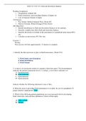 NUR 321 VCE #5 Fluid and Electrolyte Balance