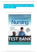 TEST BANK FOR FUNDAMENTALS OF NURSING 10TH EDITION BY BY CAROL TAYLOR, PAMELA LYNN & JENNIFER L BARTLETT, ALL CHAPTER 1-47, A+ GUIDE GUARENTEED SUCCES