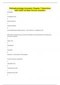 Pathophysiology Immunity Chapter 7 Questions with 100% Verified Correct Answers