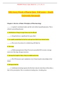 NSG 6005 Week 2 Pharm Quiz_Fall 2020_100% Correct Answers | NSG6005 Week 2 Pharm Quiz_Fall 2020_Graded A