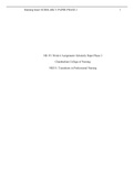 NR 351 Week 6 Assignment: Scholarly Paper Phase 2 Chamberlain College of Nursing NR351: Transitions in Professional Nursing