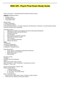 NSG 325 - Psych Final Exam Study Guide.