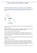 Microeconomics Unit 2 Milestone 2 Sophia GRADED A+
