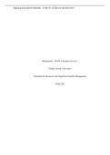 Exam (elaborations) NUR 550 Benchmark - Part B Literature Review Chamberlain College of Nursing (NUR 550 Benchmark - Part B Literature Review Chamberlain College of Nursing)