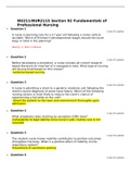 Exam (elaborations) NU211 NUR2115 Section 02 Fundamentals of Professional Nursing Final Exam Chamberlain College of Nursing (NU211 NUR2115 Section 02 Fundamentals of Professional Nursing Final Exam Chamberlain College of Nursing)