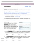 Stoichiometry Answer Key: Complete Solution TOP RATED