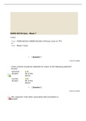 NURS 6531D- NURS 6531N Primary care of PTI Week 7 Quiz